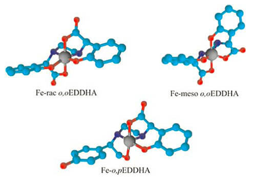 Chemical structure of the racemic and meso geometric isomers of Fe and positional by ledarol cropscience Fertilizers for agriculture
